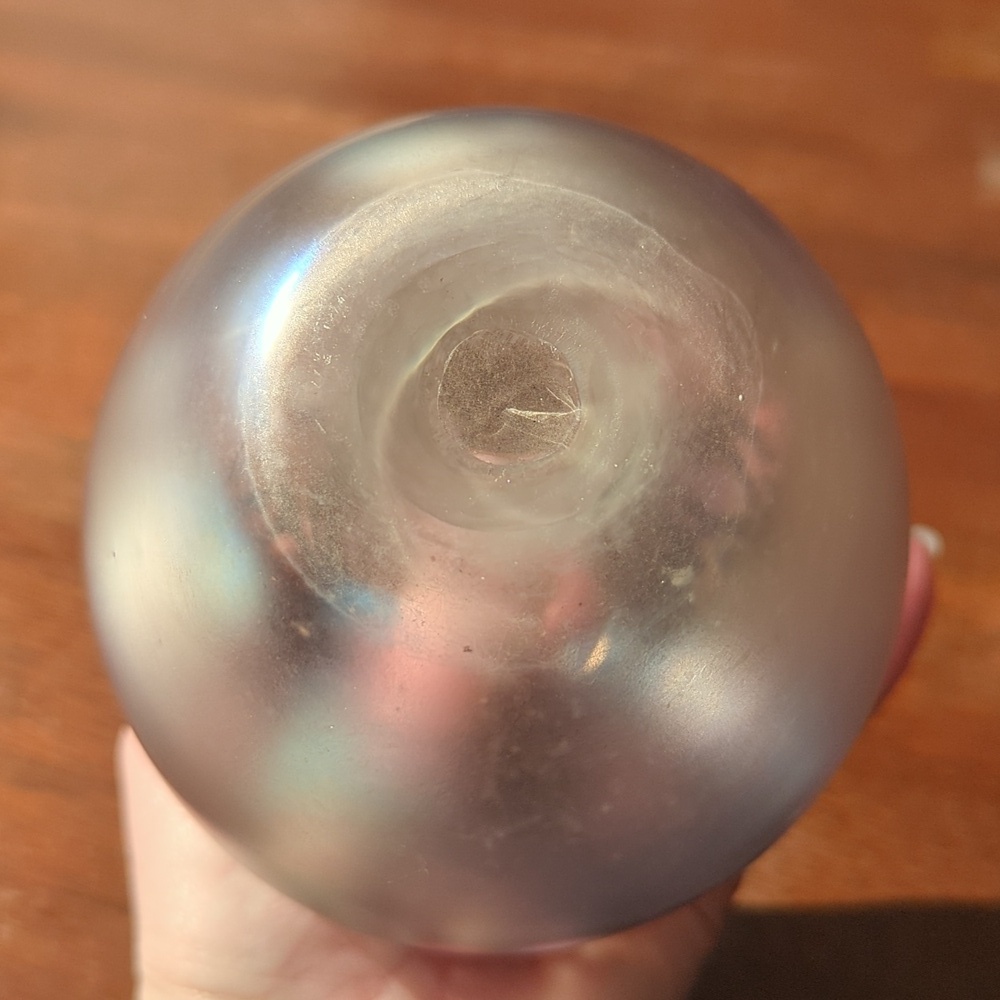 Hand Blown Iridescent Glass Vase - Picture 6 of 10